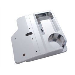 UP40901-Chrome Plastic Center Console Tray For 2001 & Older Kenworth W900/T800/T600