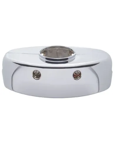 UP40902-Chrome Plastic Upper Steering Column Cover For 2002-2005 Kenworth W900/T800/T600/T300