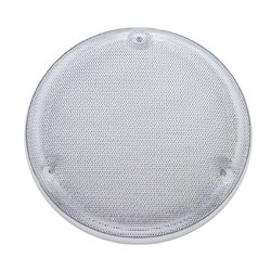 UP40913-Chrome 6-3/4" Round Speaker Cover For Various Freightliner & Kenworth Models (Pair)