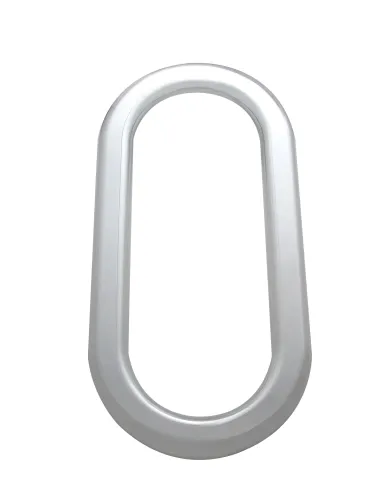 UP40918-Chrome Exterior Oval Window Cover For Peterbilt - Includes Adhesive