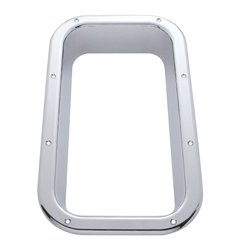 UP40921-Chrome Interior View Window Trim For Kenworth W900L (1990-2005) And T800 (1986-2005)