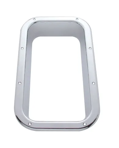 UP40921-Chrome Interior View Window Trim For Kenworth W900L (1990-2005) And T800 (1986-2005)