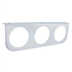 UP20428-Stainless Light Bracket With 3X 4" Light Cutouts
