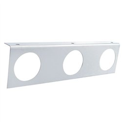 UP20451-Stainless Light Bracket With 3X 2.5" Light Cutouts