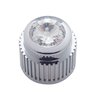 UP41153-Chrome Plastic Control Knob With Clear Crystal