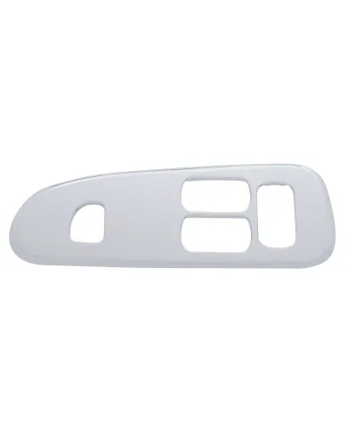 UP41181-Chrome Plastic Window Switch Trim For 2008+ Peterbilt 389/388- Driver  (3 Large & 1 Small Opening)