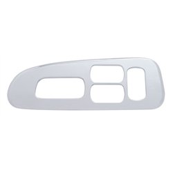 UP41183-Chrome Plastic Window Switch Trim For 2008-2022 Peterbilt 389/388- Driver (4 Openings)