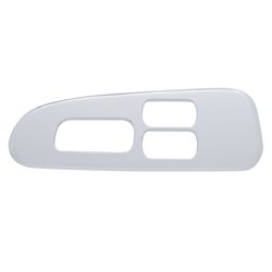 UP41197-Chrome Plastic Window Switch Trim For 2008+ Peterbilt 389/388- Driver (3 Openings)