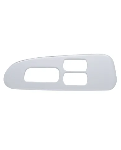 UP41197-Chrome Plastic Window Switch Trim For 2008+ Peterbilt 389/388- Driver (3 Openings)