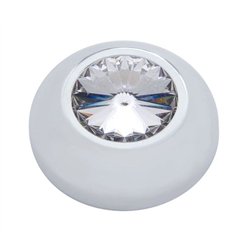 UP41287-Compartment Knob Cover For 2006+ Peterbilt - Clear Crystal (Card of 2)