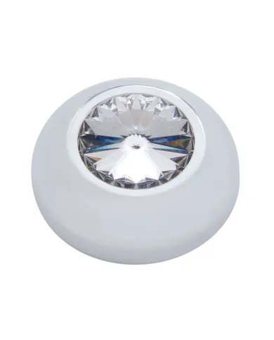 UP41287-Compartment Knob Cover For 2006+ Peterbilt - Clear Crystal (Card of 2)