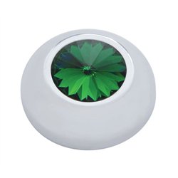 UP41288-Compartment Knob Cover For 2006+ Peterbilt - Green Crystal (Card of 2)