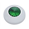 UP41288-Compartment Knob Cover For 2006+ Peterbilt - Green Crystal (Card of 2)