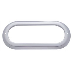 UP20506-Stainless Steel Light Bezel For 6" Oval Grommet Mounted Light