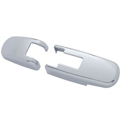 UP41425-Chrome Hood Latch Cover Set For Kenworth T660 (2008-2016) And Peterbilt 386 (2006-2016)