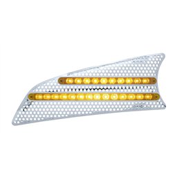UP41530-2007+ Kenworth T660 LED Air Intake (Driver) - Amber LED/Amber Lens