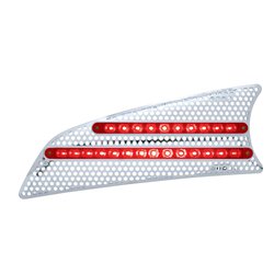 UP41532-2007+ Kenworth T660 LED Air Intake (Driver) - Red LED/Red Lens