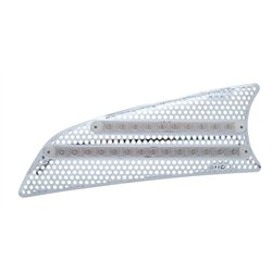 UP41533-2007+ Kenworth T660 LED Air Intake (Driver) - Red LED/Clear Lens