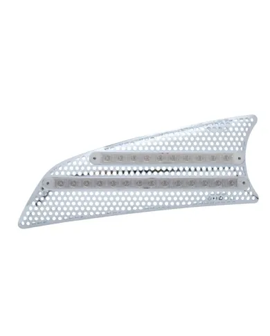 UP41533-2007+ Kenworth T660 LED Air Intake (Driver) - Red LED/Clear Lens