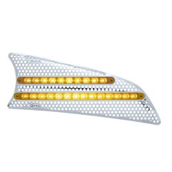 UP41534-2007+ Kenworth T660 LED Air Intake (Passenger) - Amber LED/Amber Lens