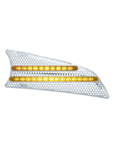 UP41534-2007+ Kenworth T660 LED Air Intake (Passenger) - Amber LED/Amber Lens