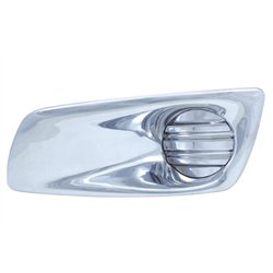 UP41540-Chrome Plastic Fog Light Cover Without Light Opening For 2008-2017 Kenworth T660 - Driver