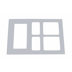 UP41622-Volvo Stainless Switch Panel Trim With Gauge