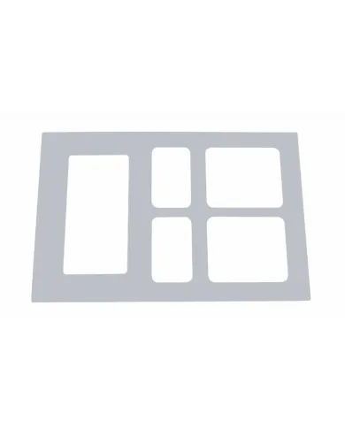 UP41622-Volvo Stainless Switch Panel Trim With Gauge