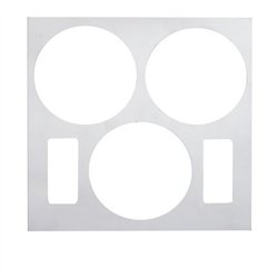UP41630-Stainless Steel Volvo A/C Control Trim