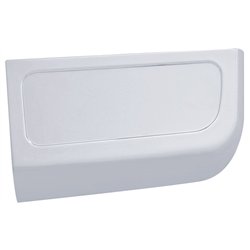 UP41904-Chrome Plastic Dash Storage Compartment Flip Cover W/Indent For 1998-2002 Freightliner Century