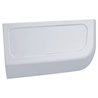 UP41904-Chrome Plastic Dash Storage Compartment Flip Cover W/Indent For 1998-2002 Freightliner Century
