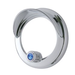 UP41925-Clock Bezel With Visor For Freightliner Century/Coronado/Columbia - Blue Crystal
