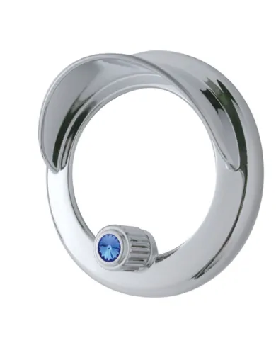 UP41925-Clock Bezel With Visor For Freightliner Century/Coronado/Columbia - Blue Crystal