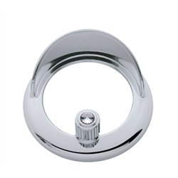 UP41926-Clock Bezel With Visor For Freightliner Century/Coronado/Columbia - Clear Crystal