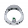 UP41927-Clock Bezel With Visor For Freightliner Century/Coronado/Columbia - Green Crystal