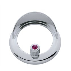 UP41928-Clock Bezel With Visor For Freightliner Century/Coronado/Columbia - Purple Crystal