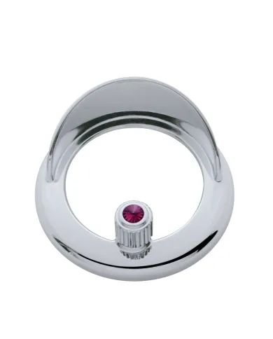 UP41928-Clock Bezel With Visor For Freightliner Century/Coronado/Columbia - Purple Crystal