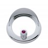UP41928-Clock Bezel With Visor For Freightliner Century/Coronado/Columbia - Purple Crystal