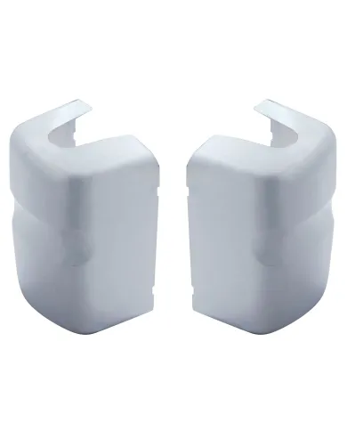 UP42009-Chrome Plastic Bottom Mirror Post Covers For 2000-2010 International  9200I/9400I/9900I (Pair)