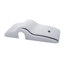 UP42028-Chrome Plastic Bottom Mirror Post Cover For 1996-2010 Freightliner Century - Driver