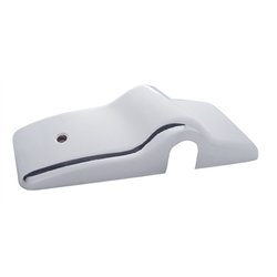 UP42029-Chrome Plastic Bottom Mirror Post Cover For 1996-2010 Freightliner Century - Passenger