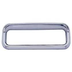 UP20596-Chrome Bezel For 3" X 13/16" Freightliner Glove Box Emblem