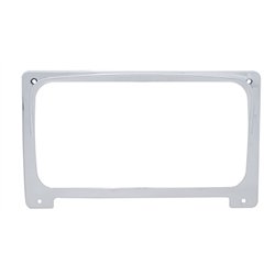 UP42068-Chrome Plastic Center Gauge Cluster Cover With Visor For 2001-2016 Freightliner Columbia