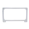 UP42068-Chrome Plastic Center Gauge Cluster Cover With Visor For 2001-2016 Freightliner Columbia