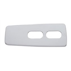 UP42095-Chrome Window Switch Cover For 2008-2017 Freightliner Cascadia - Passenger - 2 Openings