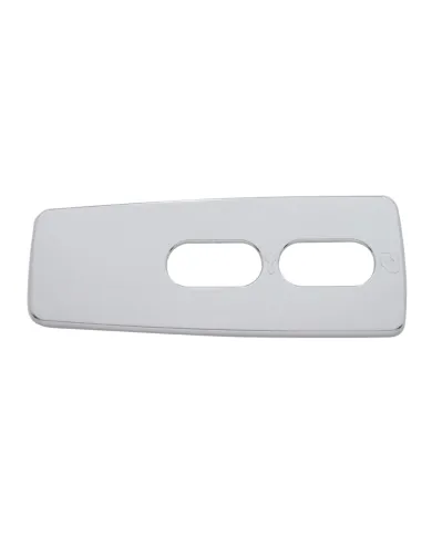 UP42095-Chrome Window Switch Cover For 2008-2017 Freightliner Cascadia - Passenger - 2 Openings