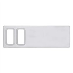 UP42215-Chrome Plastic Dash Switch Panel Cover For International - 2 Openings