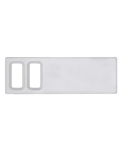 UP42215-Chrome Plastic Dash Switch Panel Cover For International - 2 Openings