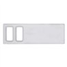 UP42215-Chrome Plastic Dash Switch Panel Cover For International - 2 Openings