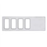 UP42217-Chrome Plastic Dash Switch Panel Cover For International - 4 Openings
